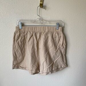 SNDYS Everyday Women’s Casual Shorts Beige Size Medium Pull On Lounge Shorts